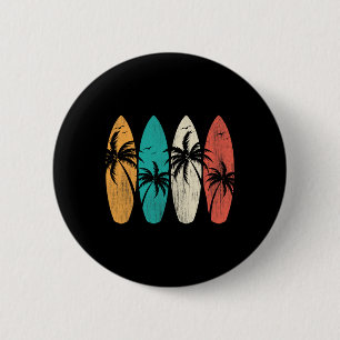 Badge Rond 5 Cm Planchiste Hawaï Vague Surf Planche à Voile Amateu