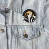 Badge Rond 5 Cm Planète Jupiter avec ombre (En situation)