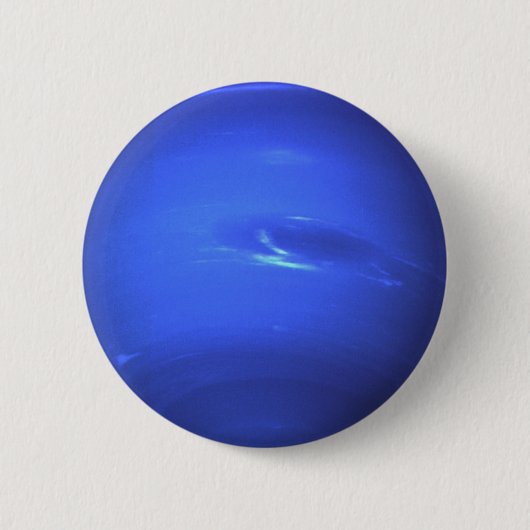 Badge Rond 5 Cm Planète Neptune (Devant)