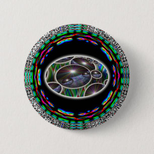 Badge Rond 5 Cm Planète Terre Multi Echo Image