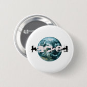 Badge Rond 5 Cm planète Terre piratée (Devant & derrière)