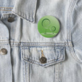 Badge Rond 5 Cm planète verte (En situation)