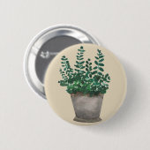 Badge Rond 5 Cm Plante dans le pot (Devant & derrière)