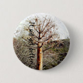 Badge Rond 5 Cm Plante Ferula sec (Devant)