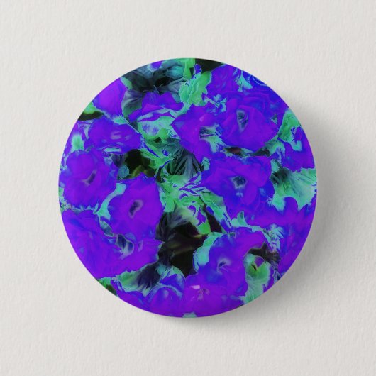 Badge Rond 5 Cm Plante kalanchoe violet brillant (Devant)