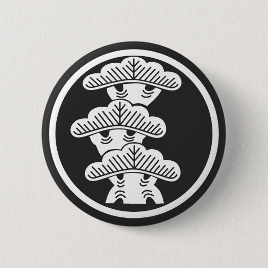 Badge Rond 5 Cm plantes [Famille Crest] (Devant)