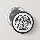 Badge Rond 5 Cm plantes [Famille Crest] (Devant & derrière)