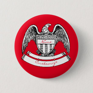 Badge Rond 5 Cm Plaque d'aigle patriotique vintage Thunder_Cove