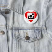 Badge Rond 5 Cm Plaque Instagram Lover (En situation)