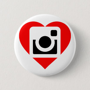 Badge Rond 5 Cm Plaque Instagram Lover