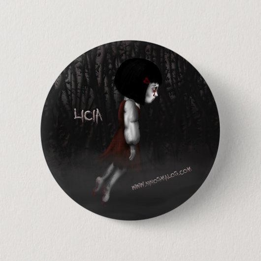 Badge Rond 5 Cm Plaque Licia (Devant)