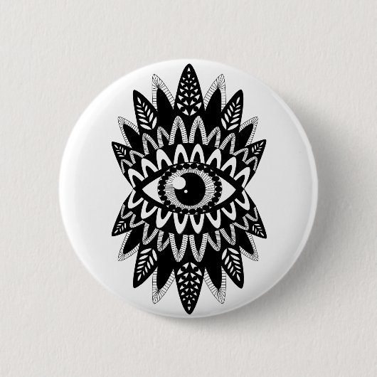 Badge Rond 5 Cm Plaque oeil indien (Devant)