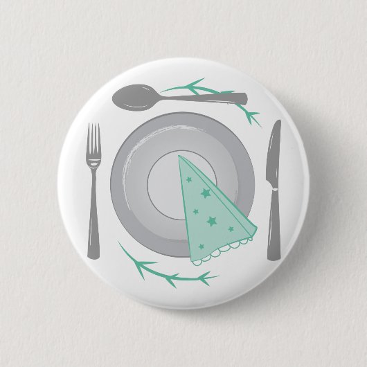 Badge Rond 5 Cm Plat de dîner (Devant)