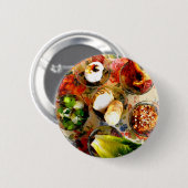 Badge Rond 5 Cm Plat de Seder (Devant & derrière)