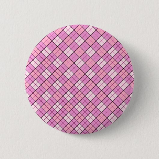 Badge Rond 5 Cm Plat rose (Devant)
