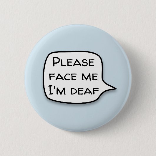 Badge Rond 5 Cm Please face me (Devant)