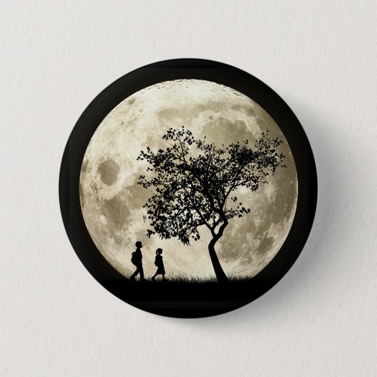 Badge Rond 5 Cm Pleine lune (Devant)