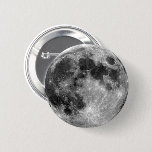 Badge Rond 5 Cm Pleine lune (Devant & derrière)