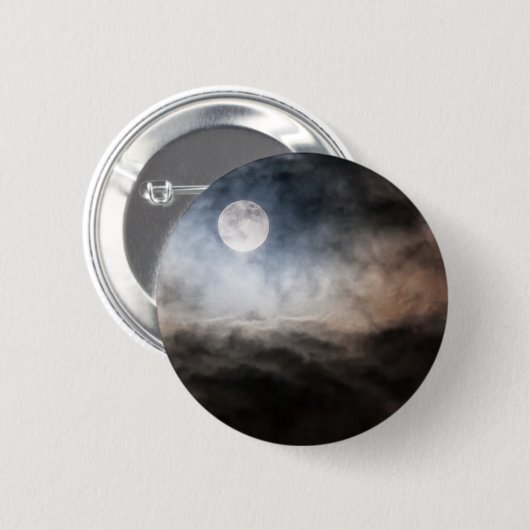 Badge Rond 5 Cm Pleine lune (Devant & derrière)