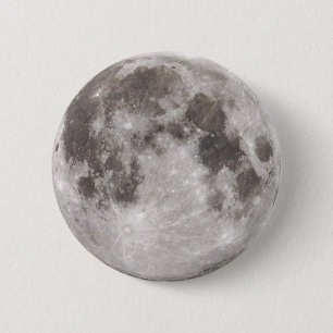Badge Rond 5 Cm Pleine lune dans le ciel la nuit