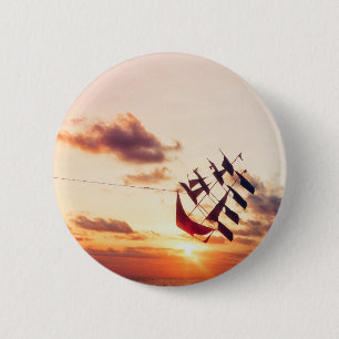 Badge Rond 5 Cm "Pleine voile"