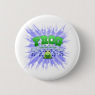 Badge Rond 5 Cm Pleinement confiance en Dieu