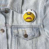 Badge Rond 5 Cm Pleurer jaune (En situation)