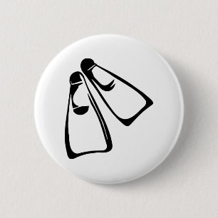 Badge Rond 5 Cm Plongée - ailerons