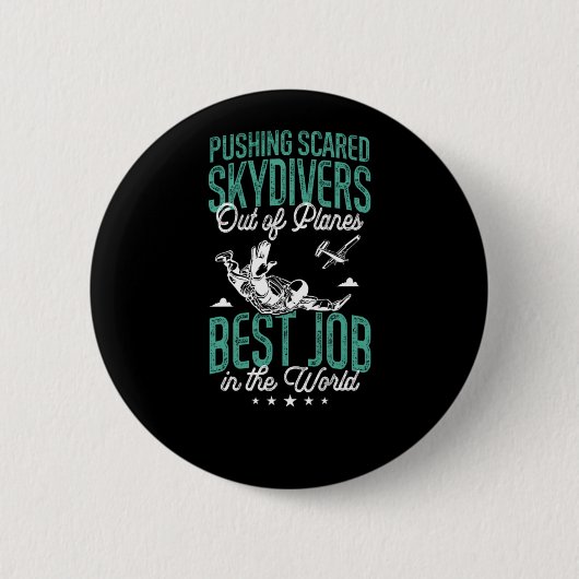 Badge Rond 5 Cm Plongée En Ciel Poussant Les Plongeurs Peur De L'A (Devant)