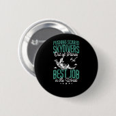 Badge Rond 5 Cm Plongée En Ciel Poussant Les Plongeurs Peur De L'A (Devant & derrière)