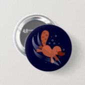 Badge Rond 5 Cm plongée mignonne d'ornithorynque (Devant & derrière)