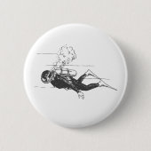 Badge Rond 5 Cm Plongeur (Devant)