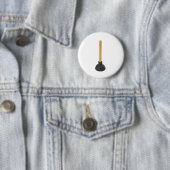 Badge Rond 5 Cm plongeur - tasse en caoutchouc d'aspiration (En situation)
