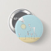 Badge Rond 5 Cm pluckin joyeux (Devant & derrière)