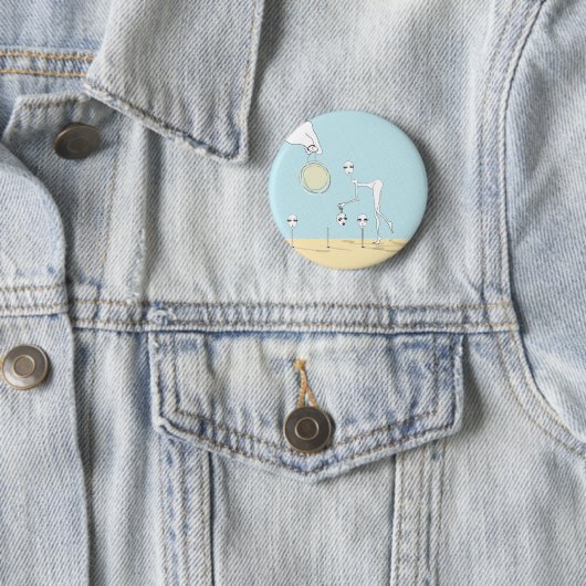 Badge Rond 5 Cm pluckin joyeux (En situation)