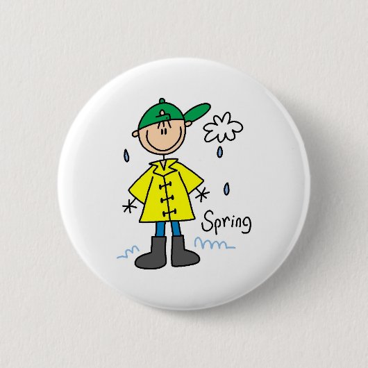 Badge Rond 5 Cm Pluie de ressort (Devant)
