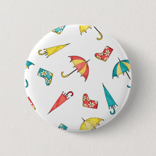 Badge Rond 5 Cm Pluie printanière I