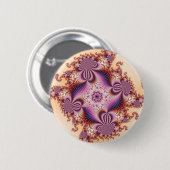 Badge Rond 5 Cm Plums de sucre - Fractal (Devant & derrière)