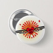 Badge Rond 5 Cm "Plus d'amour " (Devant & derrière)