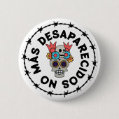 Badge Rond 5 Cm Plus de disparus (crâne) (Devant)
