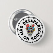 Badge Rond 5 Cm Plus de disparus (crâne) (Devant & derrière)