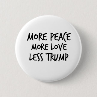 Badge Rond 5 Cm Plus de paix plus amour moins de cadeau