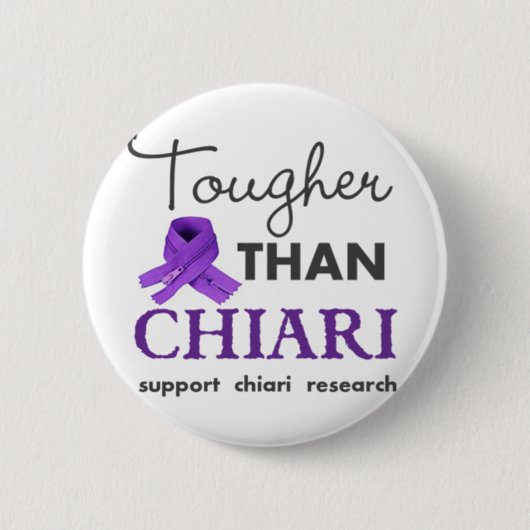 Badge Rond 5 Cm Plus dur que Chiari (Devant)