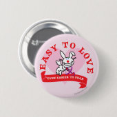Badge Rond 5 Cm Plus facile à craindre (Devant & derrière)