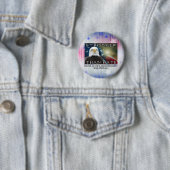 BADGE ROND 5 CM PLUS FORT QUE LA HAINE (En situation)