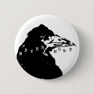 Badge Rond 5 Cm Plus le paradis d'Edgar Allan Poe
