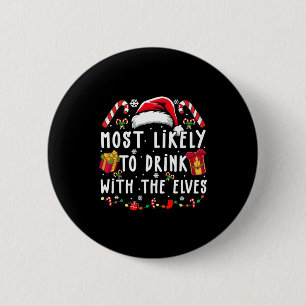 Badge Rond 5 Cm Plus susceptible de boire avec les elfes Boisson e
