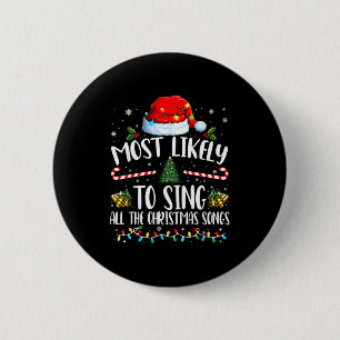 Badge Rond 5 Cm Plus susceptible de chanter toutes les chansons de