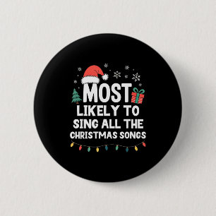 Badge Rond 5 Cm Plus susceptible de chanter toutes les chansons de