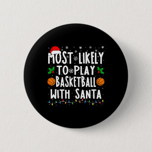 Badge Rond 5 Cm Plus susceptible de jouer à Sketll avec Santa Fami